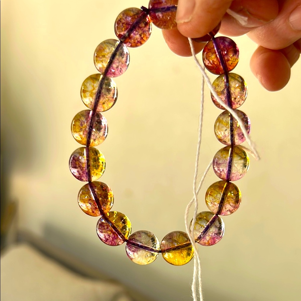 RARE SUPER SEVEN!!!Elegant Beaded Bracelet. Great example of this gemstone.💎 - Picture 7 of 7